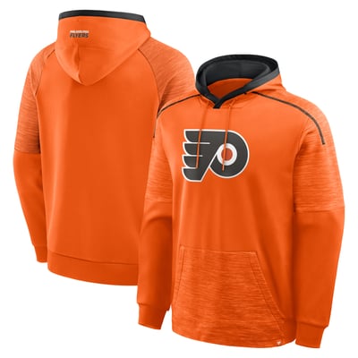 Philadelphia Flyers Fanatics Goaltender Defender Raglan Pullover Hoodie - Orange